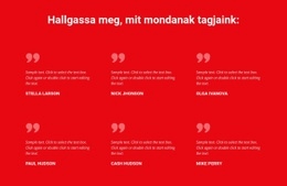 Hallgassa Meg Tagjaink Mondanivalóját - Webhelysablonok