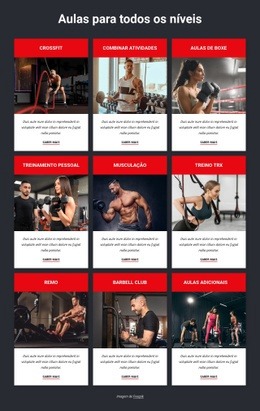 Aulas De Esportes Para Todos Os Níveis - Modelos De Sites