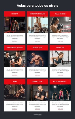 Aulas De Esportes Para Todos Os Níveis - Modelo De Página HTML