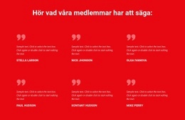 Hör Vad Våra Medlemmar Har Att Säga - HTML-Sidmall