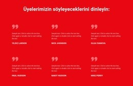 Üyelerimizin Söyleyeceklerini Dinleyin - Web Sitesi Oluşturucuyu Ücretsiz Indirin