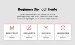 HTML5-Vorlage Trainings- Und Trainingsprogramme Für Jedes Gerät