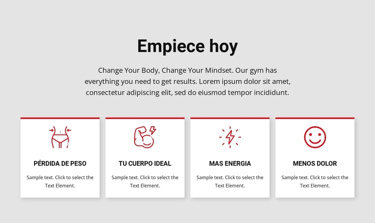 Programas de entrenamiento y entrenamiento. Tema de WordPress