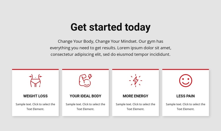 Workout and training programs Joomla Template