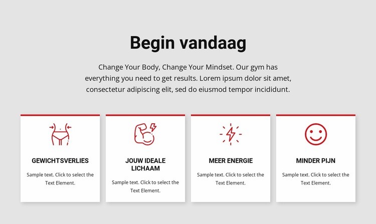 Trainings- en trainingsprogramma's Website ontwerp