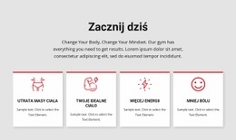 Szablon HTML5 Programy Treningowe I Treningowe Na Dowolne Urządzenie