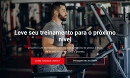 Design De Site Para Nossas Aulas Treinam Mobilidade, Força, Condicionamento E Muito Mais