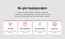 Egzersiz Ve Eğitim Programları Için Sayfa Düzeni