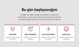 Egzersiz Ve Eğitim Programları - Açılış Sayfası Şablonu