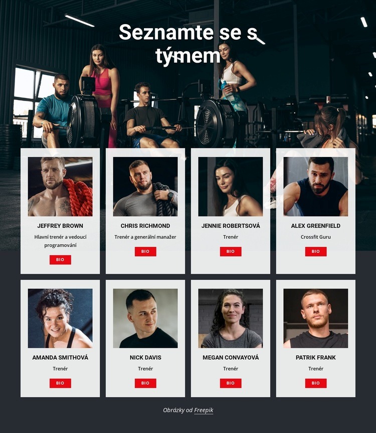 Trenéři crossfitových posiloven Téma WordPress