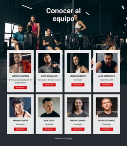 Entrenadores De Gimnasio Crossfit - Plantilla De Desarrollo Web