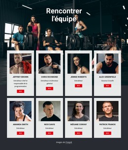 Entraîneurs De Gym Crossfit - Modèle De Développement Web