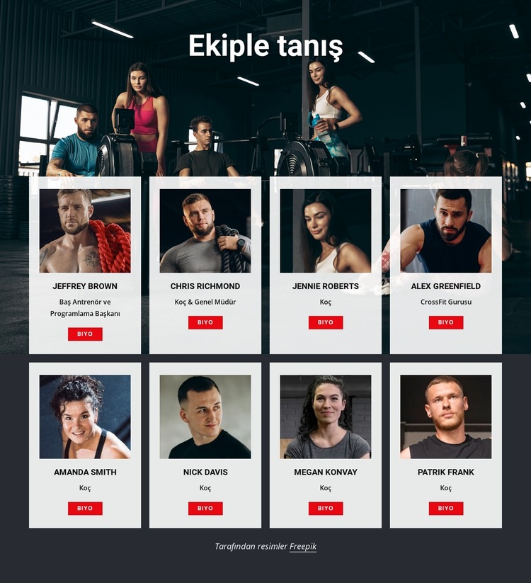 Crossfit jimnastik antrenörleri Joomla Şablonu