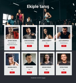 Crossfit Jimnastik Antrenörleri - Basit Web Sitesi Şablonu