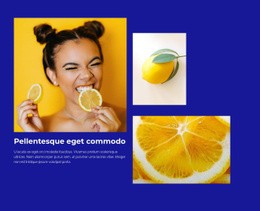 Bezplatná Online Šablona Pro Citrony Poskytují Vitamín C.