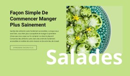 Manger Plus Sainement Modèle D'Une Seule Page