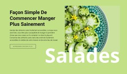 Manger Plus Sainement - Modèle D'Une Page