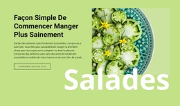 Manger Plus Sainement - Page De Destination Créative Et Polyvalente