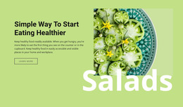 Exclusive Website Mockup For Eating Healthier