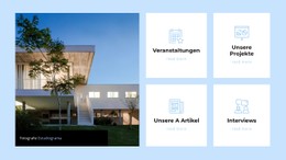 Einflussreiches Architekturbüro Einfache HTML-CSS-Vorlage