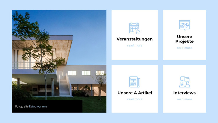 Einflussreiches Architekturbüro HTML-Vorlage