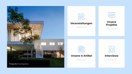 Einflussreiches Architekturbüro - Responsive Website-Vorlagen