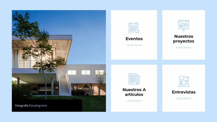 Estudio de arquitectura influyente Plantilla HTML5