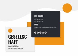 Kreativer Kontakt Mit Uns Blockieren - Mehrere Layouts