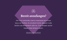 Bereit Anzufangen - Funktionales Design