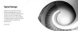 Website-Design Spiral Design Für Jedes Gerät
