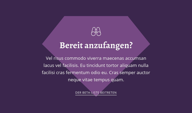 Bereit anzufangen WordPress-Theme