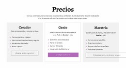 Creator Ad Otros Planes De Precios - Creador De Sitios Web Profesional