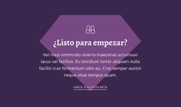 Listo Para Empezar - Arrastrar Y Soltar Una Plantilla De Página