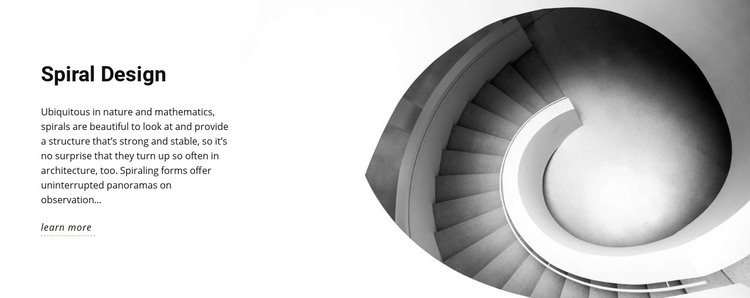 Spiral design Homepage Design