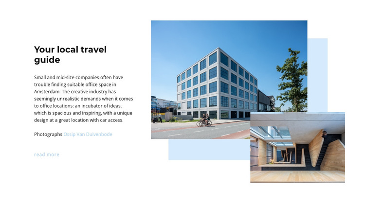 Local travel guide HTML Template