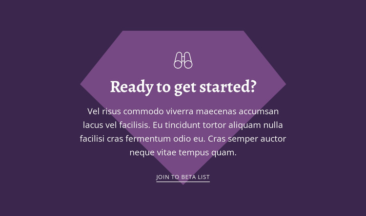 Ready to get started HTML5 Template