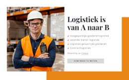 Logistiek Is Van A Naar B Sjablonen Html5 Responsief Gratis