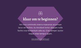 Klaar Om Te Beginnen - Websitesjablonen