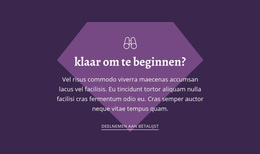 Klaar Om Te Beginnen - Aangepast WordPress-Thema