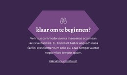 Klaar Om Te Beginnen - Functionaliteitsontwerp