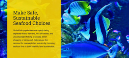 Make Safe Sustainable Seafood Choices - Free Download One Page Template