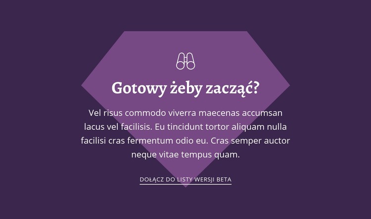 gotowy żeby zacząć Szablon