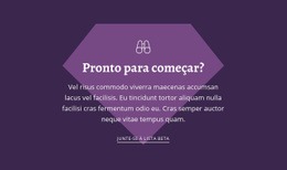 Pronto Para Começar - Modelos De Sites