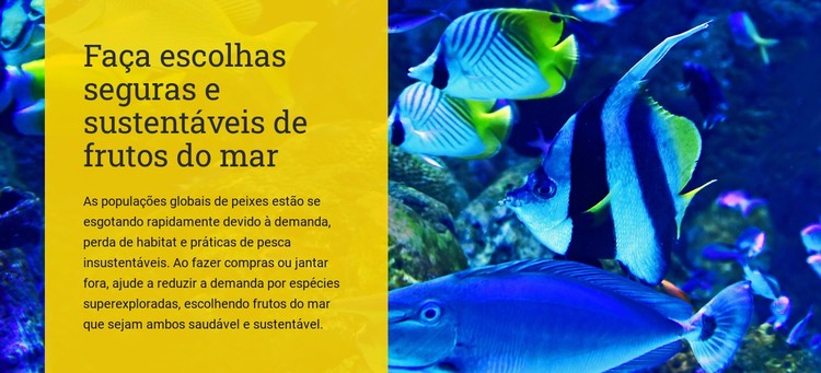 Faça escolhas seguras e sustentáveis de frutos do mar Template CSS