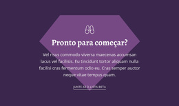 Pronto Para Começar - Tema WordPress Personalizado