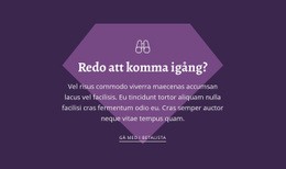 Redo Att Komma Igång - HTML-Sidmall