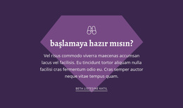 Başlamaya Hazır Mısın - Özel WordPress Teması