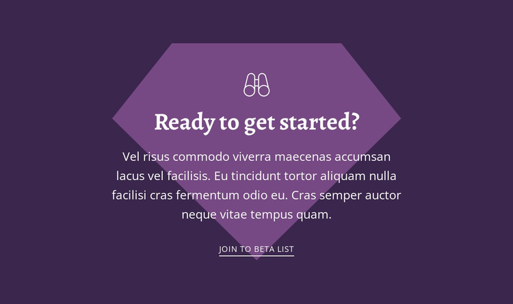 Ready to get started Website Template