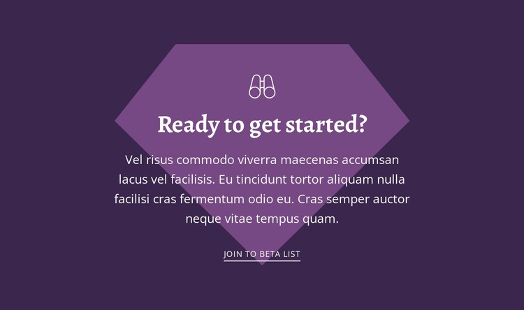 Ready to get started Wix Template Alternative
