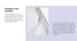 Comece Seu Caminho Para Os Negócios - Modelo HTML5 Profissional Personalizável